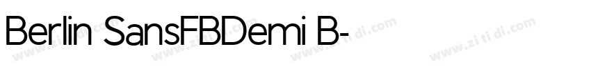 Berlin SansFBDemi B字体转换